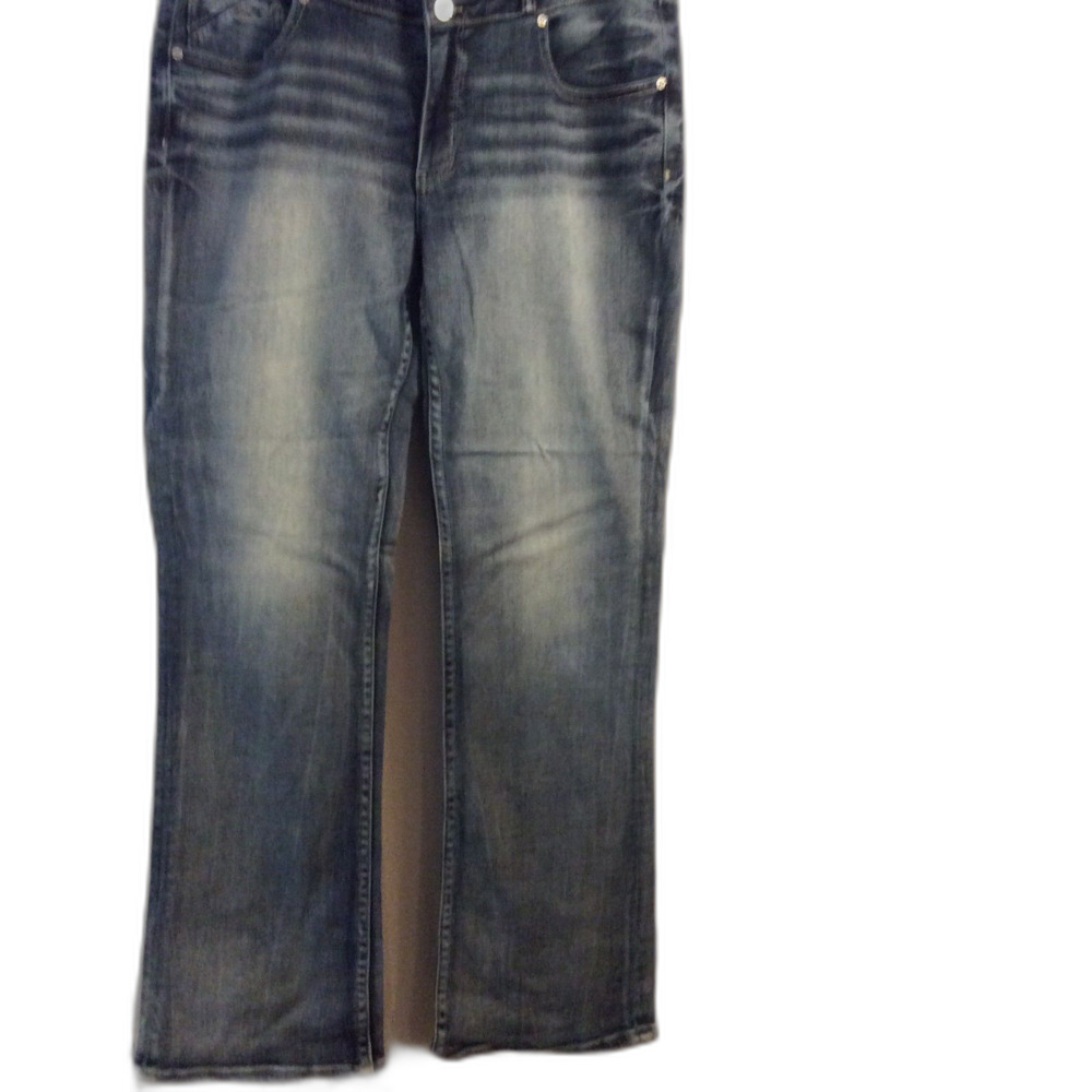 Bucket Black Fit No. 53 Womens Jeans 33x32 Boot Cut Double Button